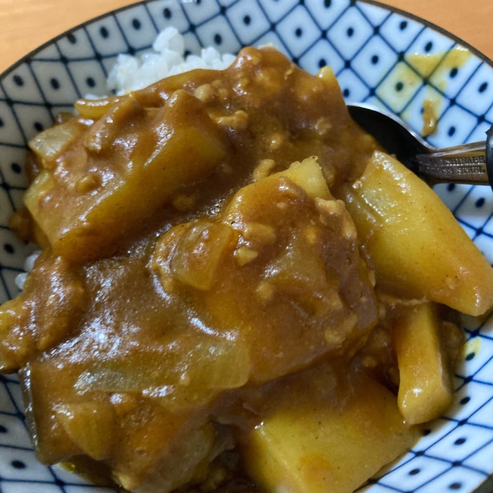 海老とひき肉のカレー